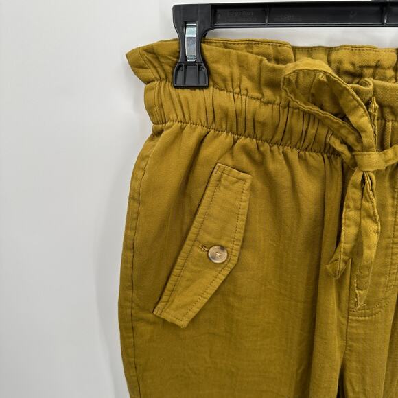 LOFT High Rise Straight Petite Tie Wast Paperbag Pants // Small Petite - Picture 3 of 9